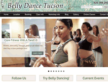 Tablet Screenshot of bellydancetucson.com